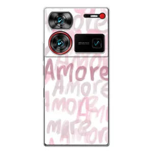 Чохол з розовим принтом для ZTE Nubia Z60 Ultra (Аморе любов)