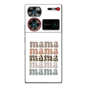 Чехлы для мамы на ZTE Nubia Z60 Ultra (Текстовый коллаж мама)