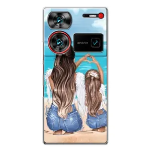 Чехол с печатью для ZTE Nubia Z60 Ultra - (Мама с ребенком) (AlphaPrint) (Мама с доченькой)