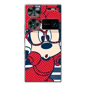 Эксклюзивный чехол для ZTE Nubia Z60 Ultra (AlphaPrint - Мультяшные) (Маус в очках)