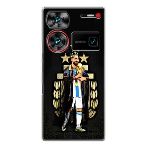 Чехлы для ZTE Nubia Z60 Ultra (Leo чемпион) (AlphaPrint) (Месси Король)