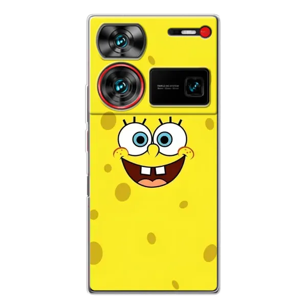 Чехол с принтом «Мордашка Спанч Боба» для ZTE Nubia Z60 Ultra Чехол с принтом «Мордашка Спанч Боба» для ZTE Nubia Z60 Ultra