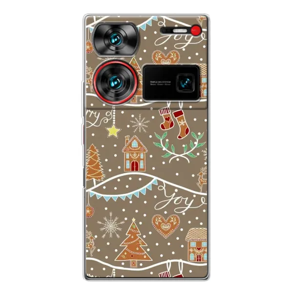 Чехол с принтом «Новогодние пряники» для ZTE Nubia Z60 Ultra