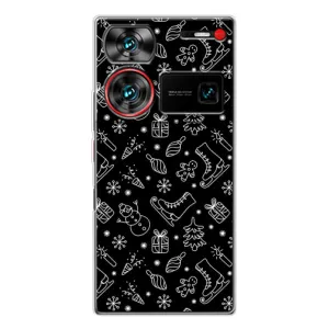 Новогодние, Праздничные Чехлы для ZTE Nubia Z60 Ultra - 2024 год (Новогодний фон)