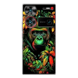 Чехол с Обезьянами ZTE Nubia Z60 Ultra - (AlphaPrint) (Обезьяна в тропиках)