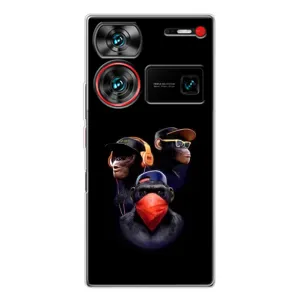 Чехол с Обезьянами ZTE Nubia Z60 Ultra - (AlphaPrint) (Три обезьяны)