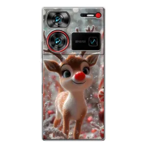 Чехол с принтом «Олень с носом» для ZTE Nubia Z60 Ultra