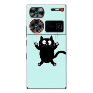 Чехол с принтом для ZTE Nubia Z60 Ultra (AlphaPrint) Модные коты (Падающий кот)