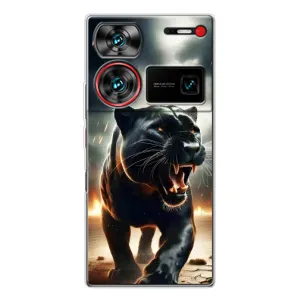 Чехол с картинкой «Хищники» для ZTE Nubia Z60 Ultra (Черная пантера)
