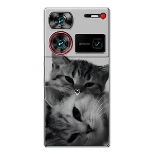 Чехол с рисунком кот на ZTE Nubia Z60 Ultra (Пара котов)