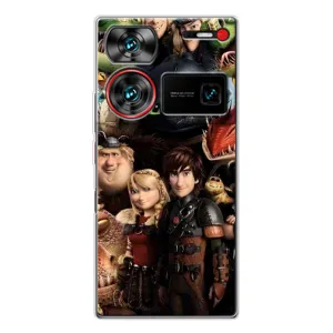 Чехол как приручить дракона на ZTE Nubia Z60 Ultra (Персонажи дракона)