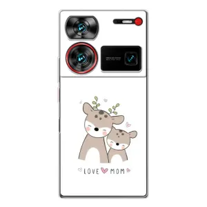 Чехлы для мамы на ZTE Nubia Z60 Ultra (Оленята мама и малыш)
