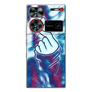 Чохол з принтом «Радужне серце» для ZTE Nubia Z60 Ultra