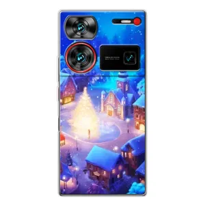Чохол з принтом «Різдвяне місто» для ZTE Nubia Z60 Ultra