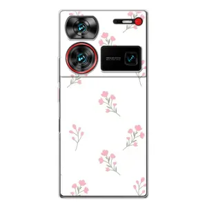 Чохол з розовим принтом для ZTE Nubia Z60 Ultra (Рожеві квіти)