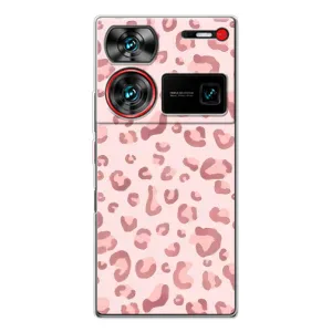 Чохол з розовим принтом для ZTE Nubia Z60 Ultra (Рожевий леопард)