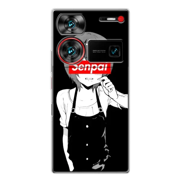 Чохол з принтом «Senpai» для ZTE Nubia Z60 Ultra