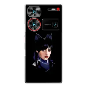 Чохли Венсдей на ZTE Nubia Z60 Ultra Уенсдей (AlphaPrint) (серйозна Венздей)
