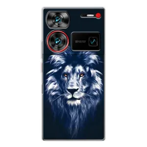 Чехол со Львом для ZTE Nubia Z60 Ultra (VPrint) (Синий Лев)