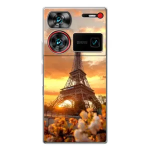 Чехол Эйфелева Башня для ZTE Nubia Z60 Ultra - (AlphaPrint) (Солнечная башня)