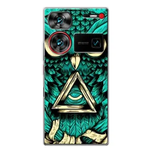 Чехол с птицами на ZTE Nubia Z60 Ultra (VPrint) (Сова с глазом)