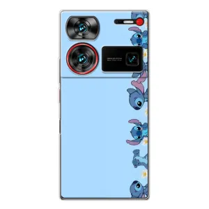 Чехол с принтом Стич на ZTE Nubia Z60 Ultra (Стич фон)