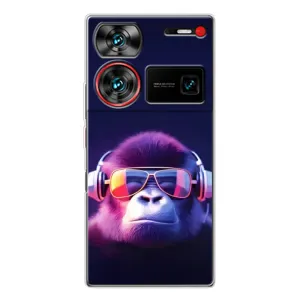 Чехол с Обезьянами ZTE Nubia Z60 Ultra - (AlphaPrint) (Стильная обезьяна)