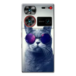 Чехол с принтом для ZTE Nubia Z60 Ultra (AlphaPrint) Модные коты (Стильный кот)
