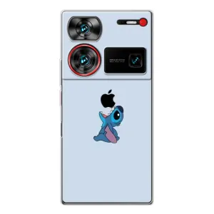 Чехол с принтом Стич на ZTE Nubia Z60 Ultra (Stitch apple)