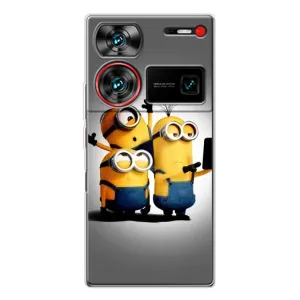 Чехол с принтом «Три миньона» для ZTE Nubia Z60 Ultra