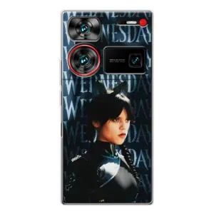 Чохли Венсдей на ZTE Nubia Z60 Ultra Уенсдей (AlphaPrint) (Венздей кішка)