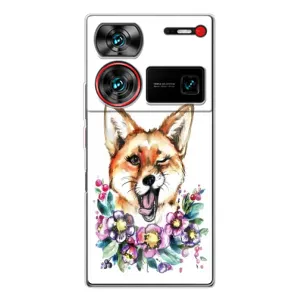 Чехлы с картинкой Лисички для ZTE Nubia Z60 Ultra (VPrint) (Веселая лисичка)