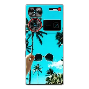Силиконовый чехол с КАРТИНКАМИ лето для ZTE Nubia Z60 Ultra (AlphaPrint) (Взгляд лето)