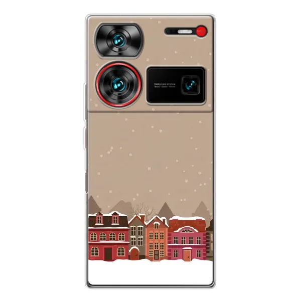 Чехол с принтом «Зимний город» для ZTE Nubia Z60 Ultra
