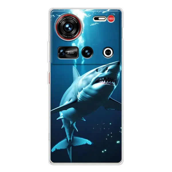 Чохол з принтом «Акула під водою» для ZTE Nubia Z70 Ultra