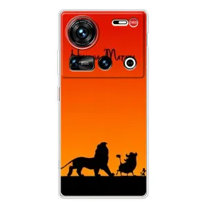 Чехол Король лев на 傳說 ZTE Nubia Z70 Ultra (Акуна Матата закат)