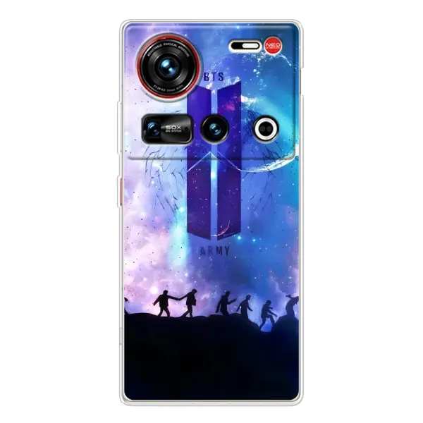Чохол з принтом «Army BTS» для ZTE Nubia Z70 Ultra