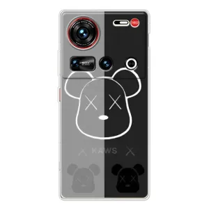 Чехлы для ZTE Nubia Z70 Ultra - Bearbrick Louis Vuitton (PREMIUMPrint) (БеарБрик глаза)