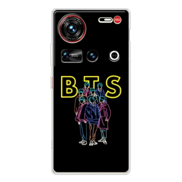 Чохол з принтом «BTS стайл» для ZTE Nubia Z70 Ultra