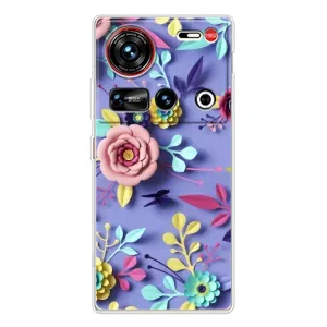 Чехлы с Цветами для ZTE Nubia Z70 Ultra (VPrint) (Цветочный дизайн)