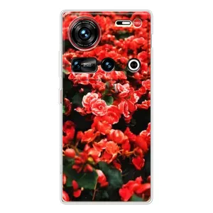 Чехлы с Цветами для ZTE Nubia Z70 Ultra (VPrint) (Цветы красные)