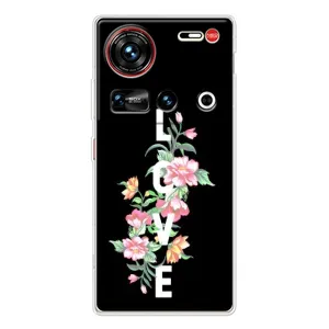Чехлы для любимой на 傳說 ZTE Nubia Z70 Ultra (VPrint) (Цветы LOVE)