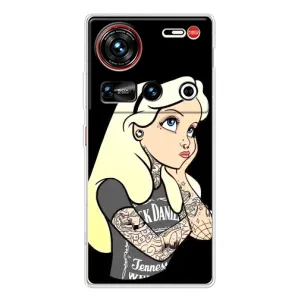 Чехол с печатью для ZTE Nubia Z70 Ultra - (Мода) (AlphaPrint) (Девочка в тату)