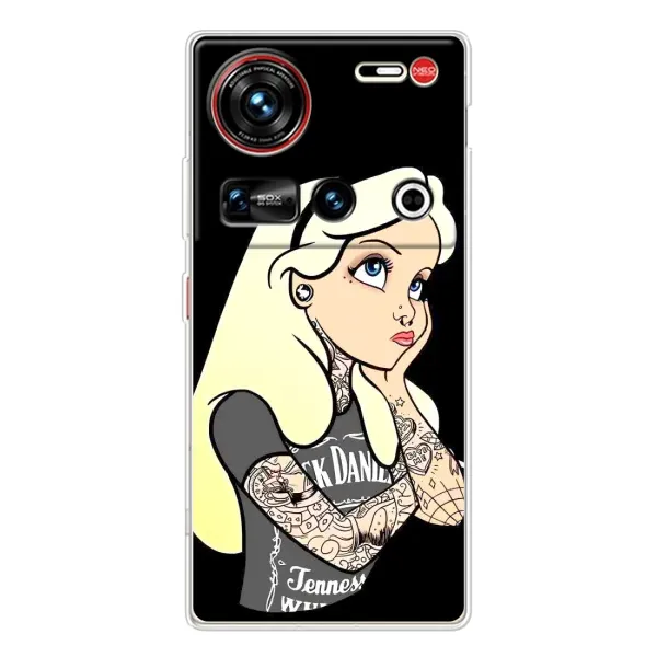 Чохол з принтом «Дівчина в тату» для ZTE Nubia Z70 Ultra