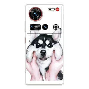 Чехлы с собаками для ZTE Nubia Z70 Ultra (VPrint) (Довольный Хаски)