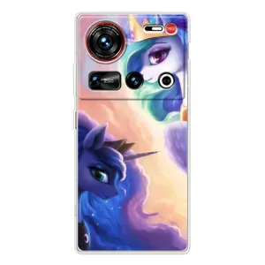 Чехол для 傳說 ZTE Nubia Z70 Ultra - (Единорожки - Новинки) (AlphaPrint) (Единорожки)