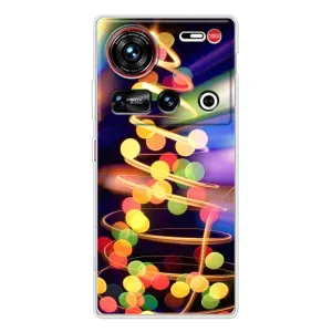Новогодние Чехлы для 傳說 ZTE Nubia Z70 Ultra (VPrint) (Елка с гирлянд)