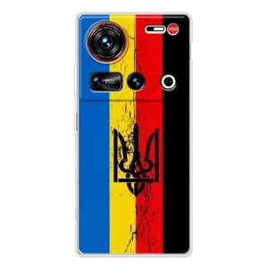 Украинские Чехлы для ZTE Nubia Z70 Ultra с картинкой УПА (AlphaPrint) (Флаг УПА)
