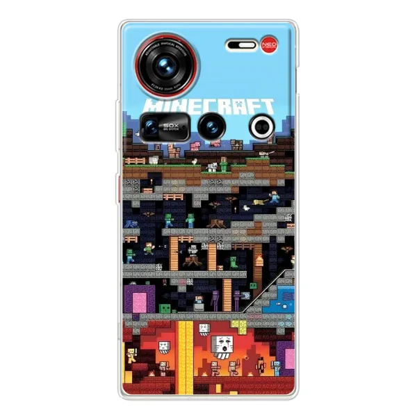 Чехол с принтом «фон Minecraft» для ZTE Nubia Z70 Ultra Чехол с принтом «фон Minecraft» для ZTE Nubia Z70 Ultra