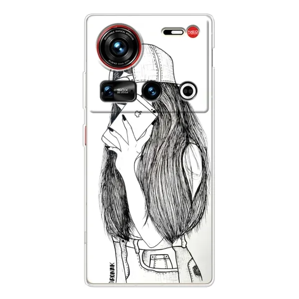 Чохол з принтом «Фото дівчини» для ZTE Nubia Z70 Ultra